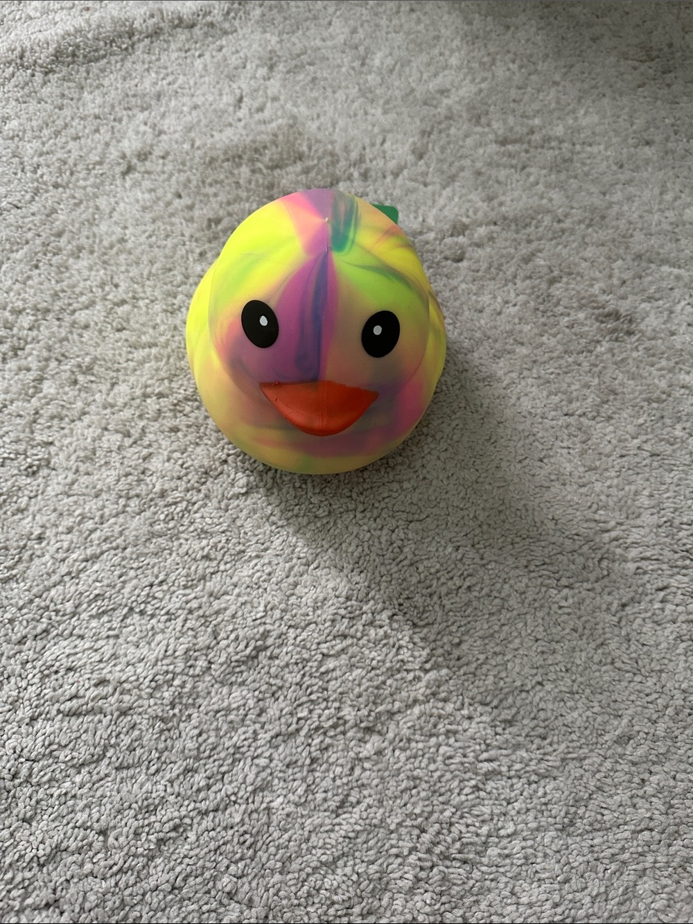 Squeeze Multicolor Rubber Duck Bird Toy - Yellow, Pink, Green